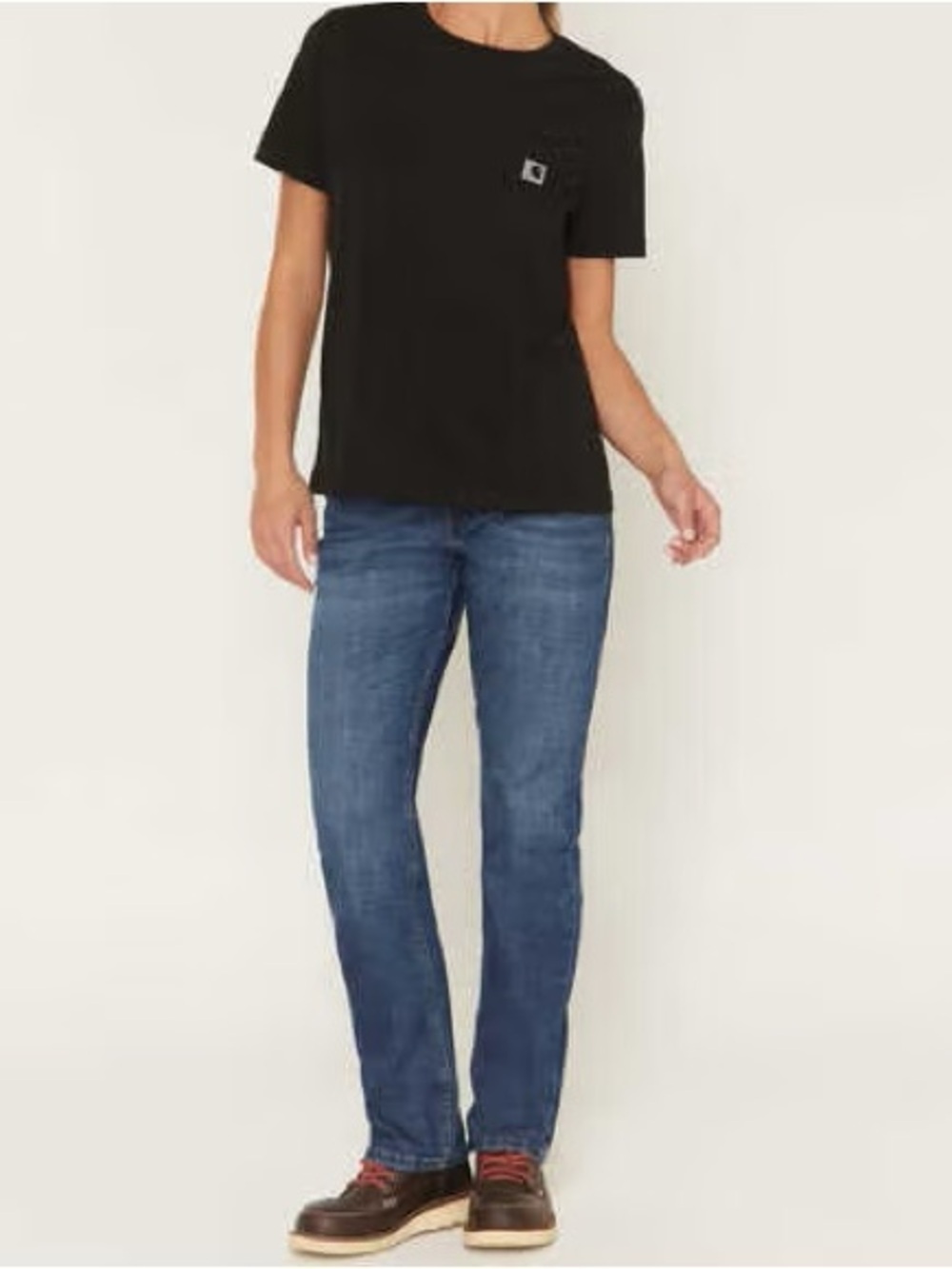 {Carharrt} "Rugged Flex Layton Bootcut Slim Fit" Short Blue Stretch Jeans